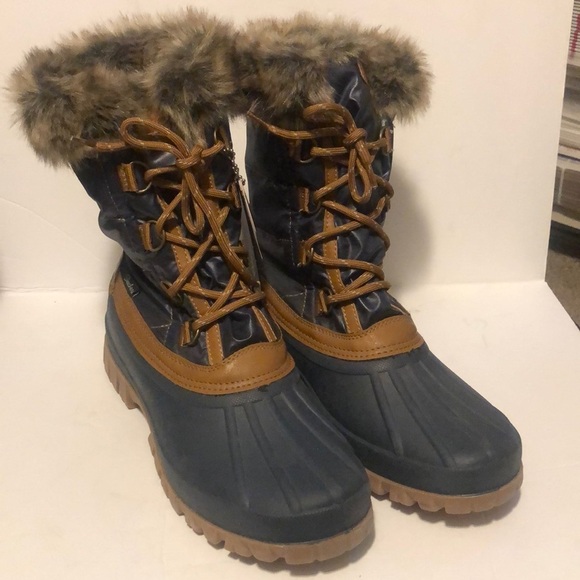 NWT Skechers Faux Fur Windom Winter Waterproof Boots - Picture 1 of 9